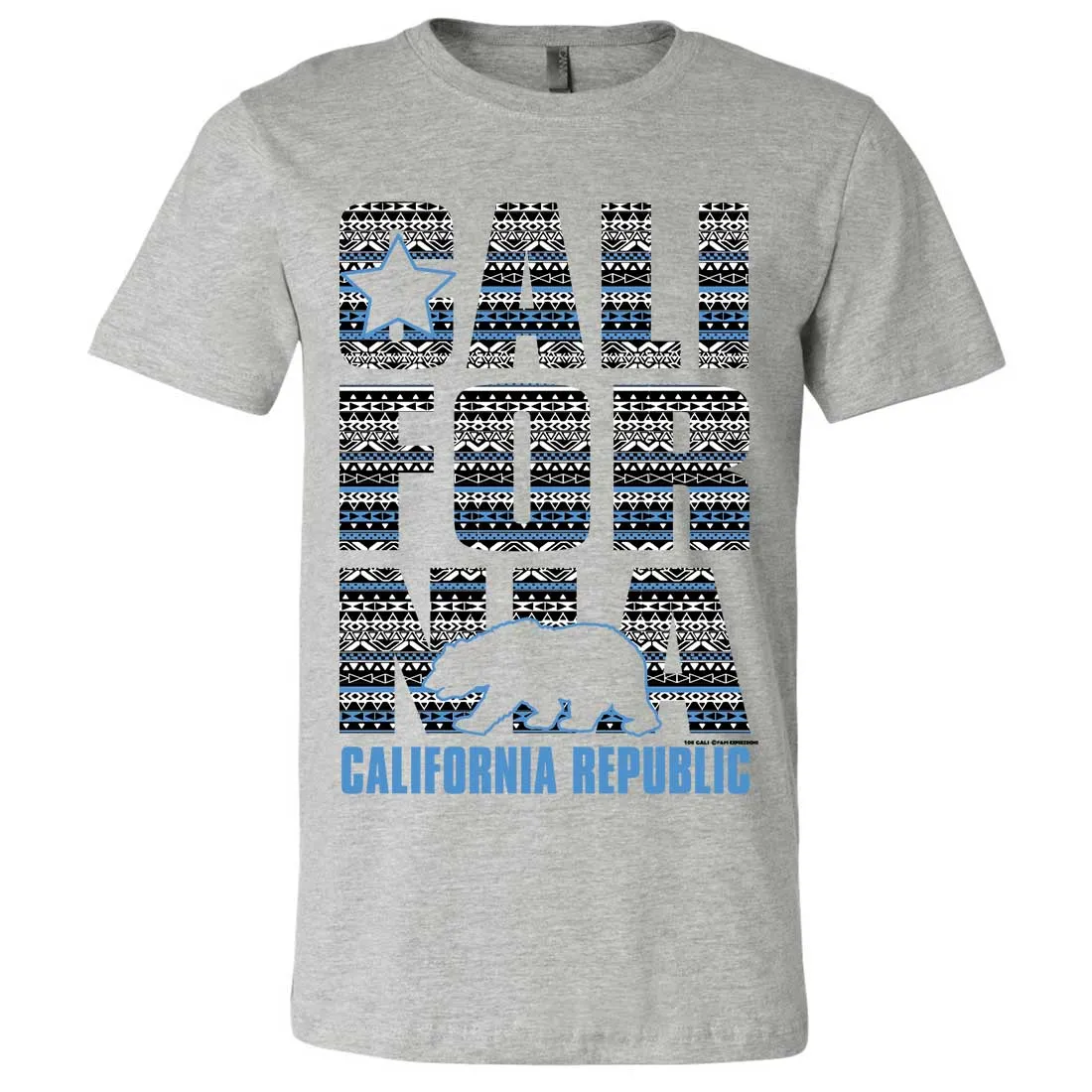 California Republic Tribal Aztec Asst Colors Mens Fitted Tee