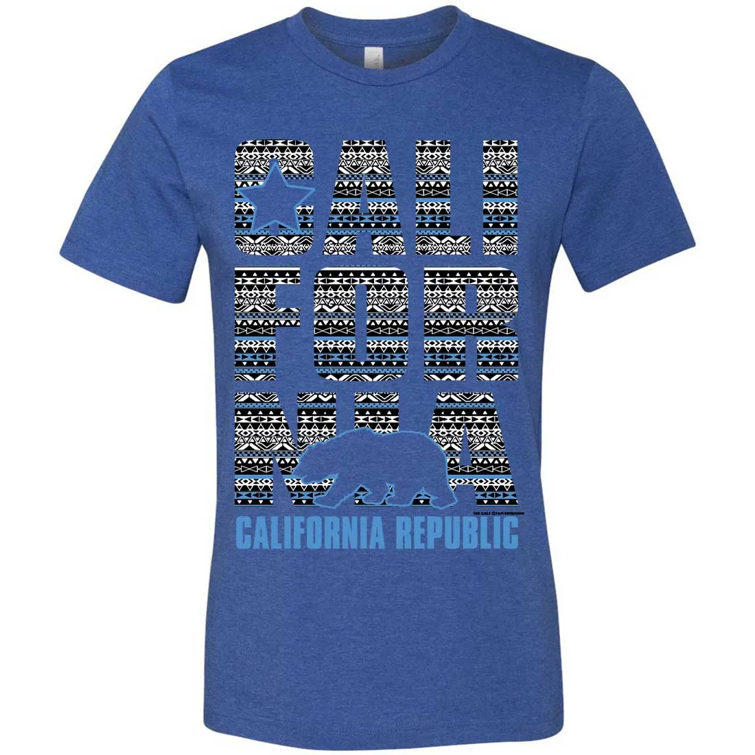 California Republic Tribal Aztec Asst Colors Mens Fitted Tee