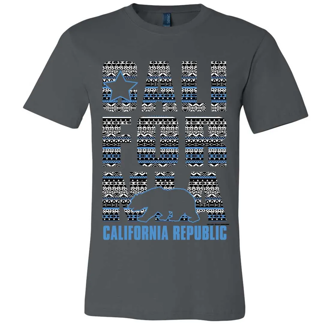 California Republic Tribal Aztec Asst Colors Mens Fitted Tee