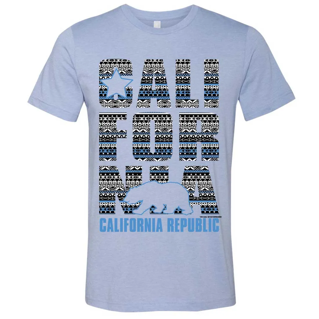 California Republic Tribal Aztec Asst Colors Mens Fitted Tee