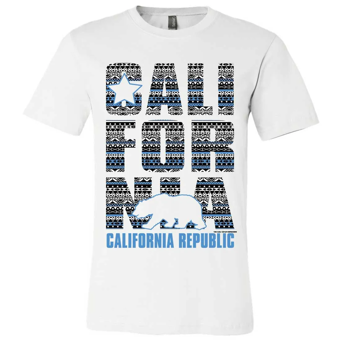 California Republic Tribal Aztec Asst Colors Mens Fitted Tee