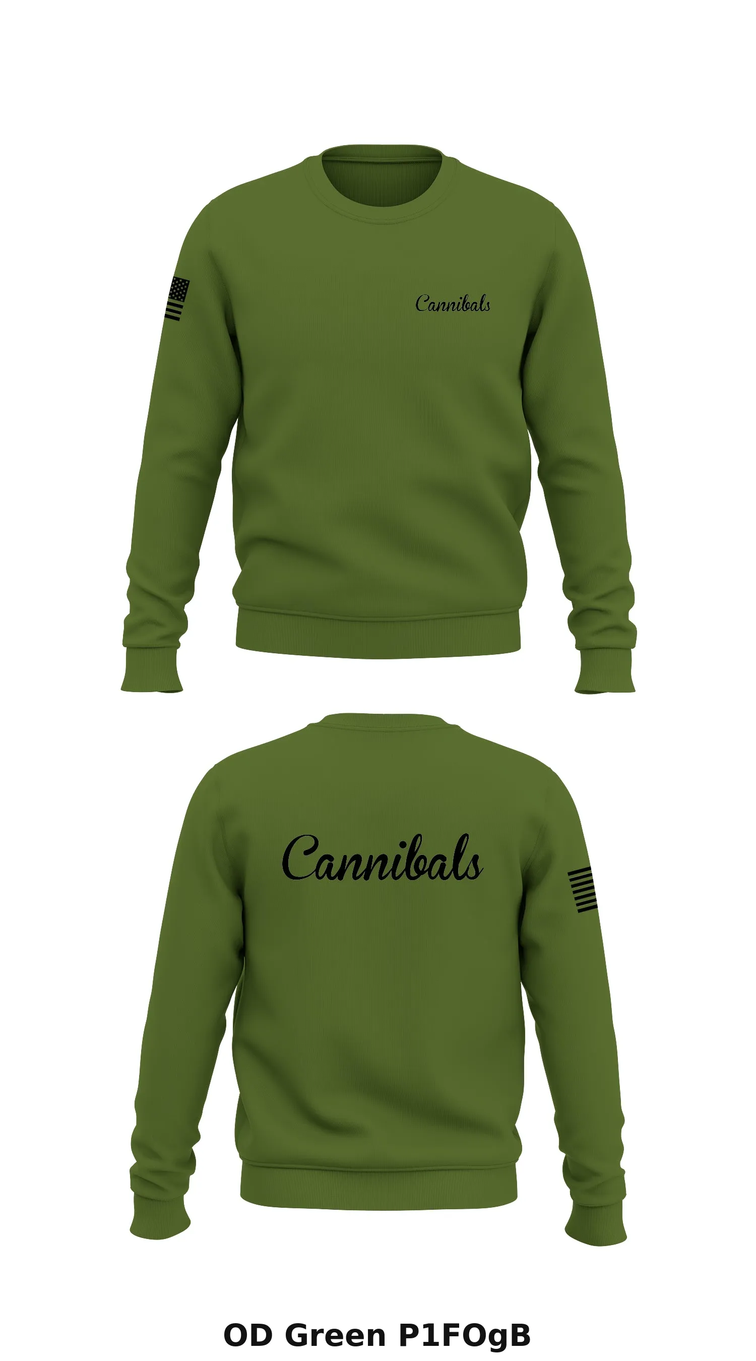 Cannibals  Store 1 Core Men's Crewneck Performance Sweatshirt - P1FOgB