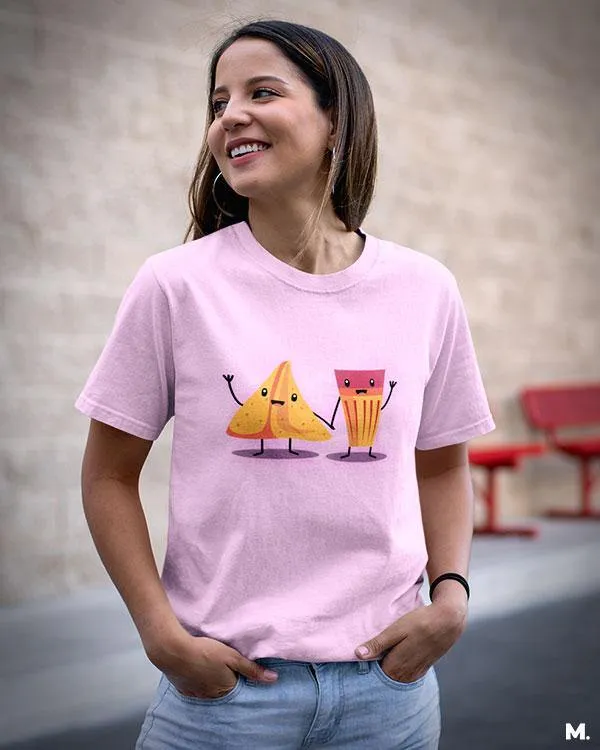 Chai samosa printed t shirts