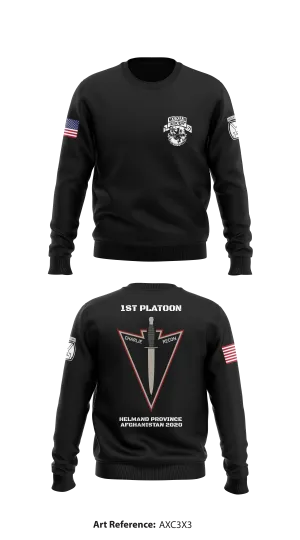 Charlie, 3-71 CAV Store 1 Core Men's Crewneck Performance Sweatshirt - axc3X3