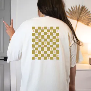 CHECKERBOARD TEE | FRONT & BACK DESIGN