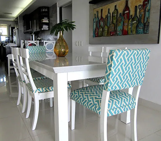 China Seas Fabric: Aga Reverse - Custom Pistachio on Tinted 100% Linen