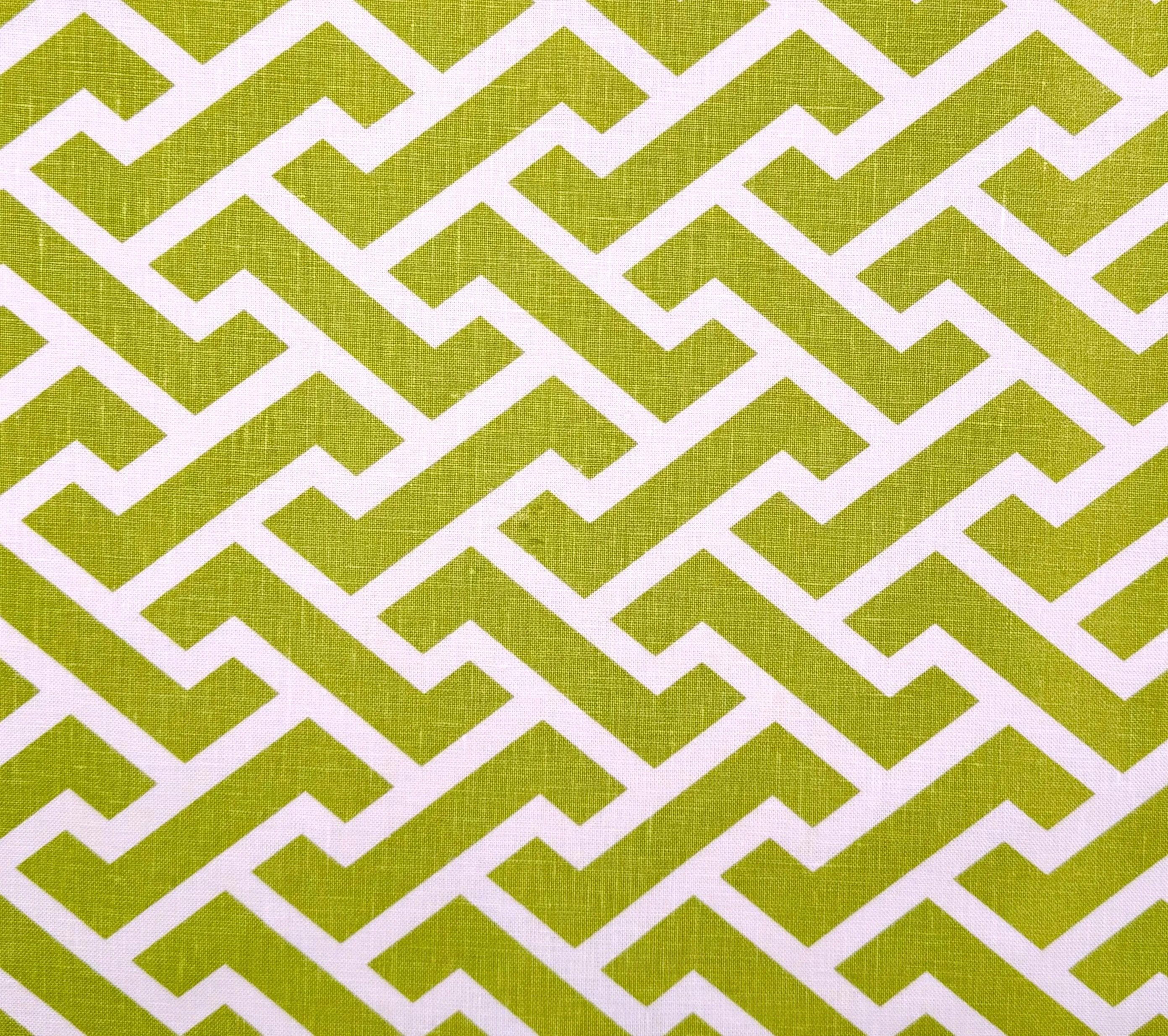 China Seas Fabric: Aga Reverse - Custom Pistachio on Tinted 100% Linen