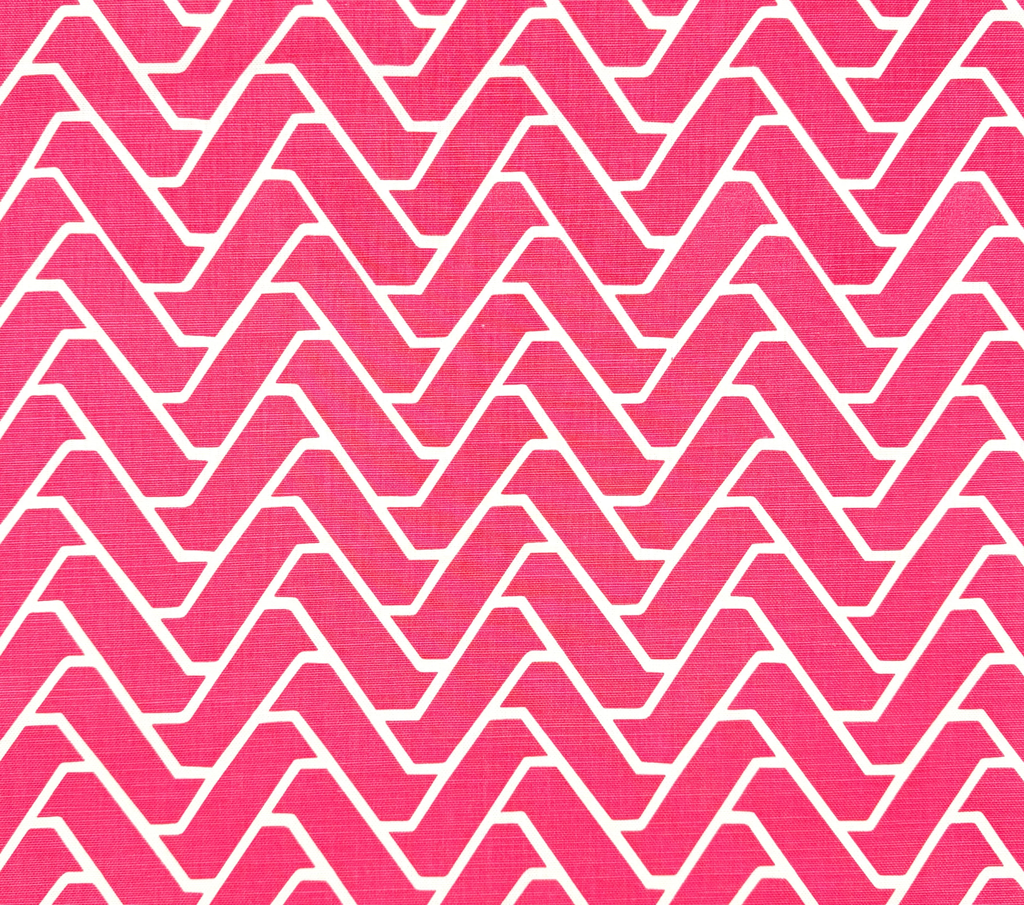 China Seas Fabric: Montego I - Magenta on Tinted Belgian Linen / Cotton