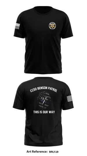 COCHISE COUNTY SHERIFF’S OFFICE BENSON PATROL STORE 1 Core Men's SS Performance Tee - BrLYj9