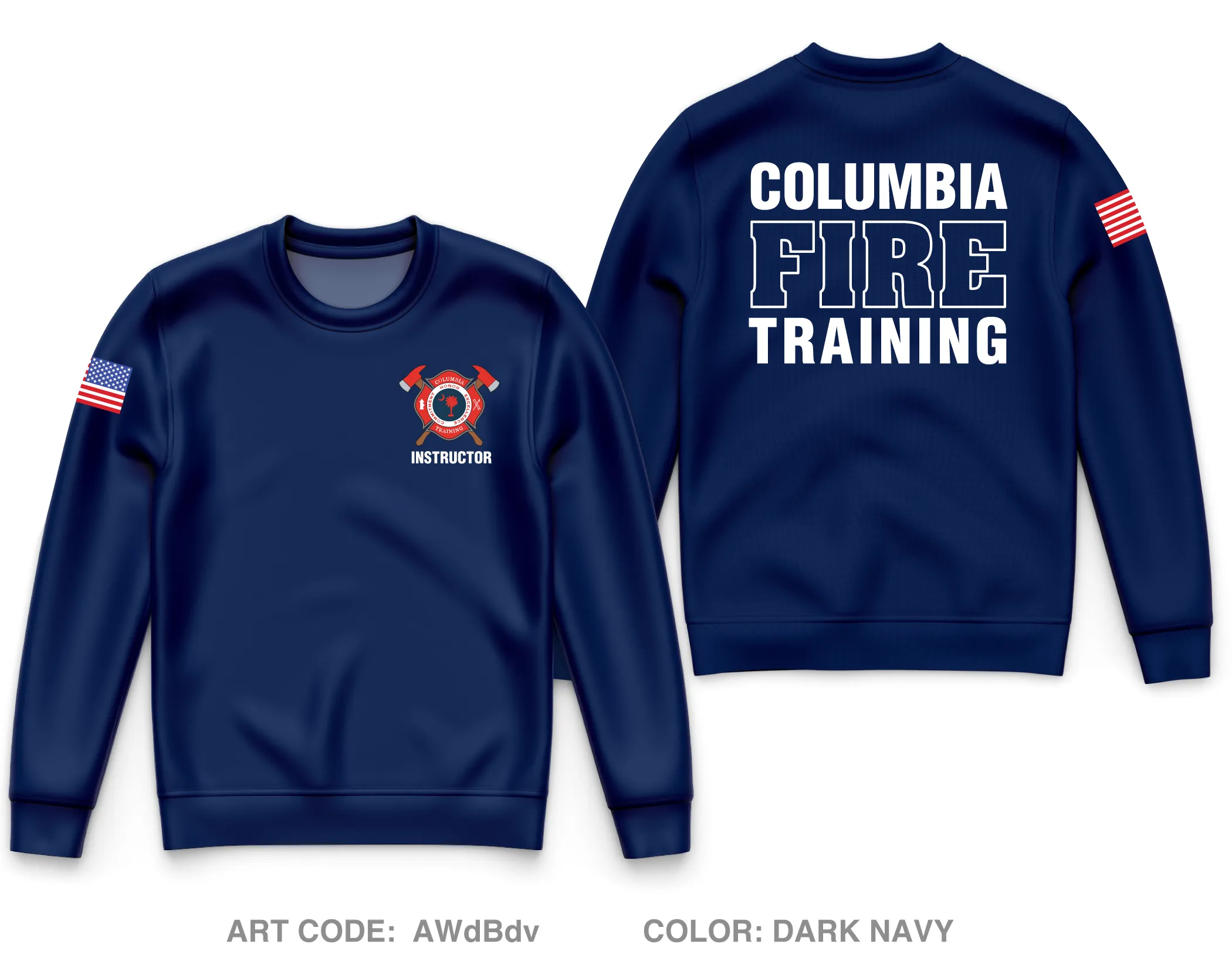 Columbia Fire Training Core Men's Crewneck Performance Sweatshirt - AWdBdv