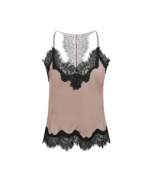 Contrast Lucy Crop Cami Nude Crystal