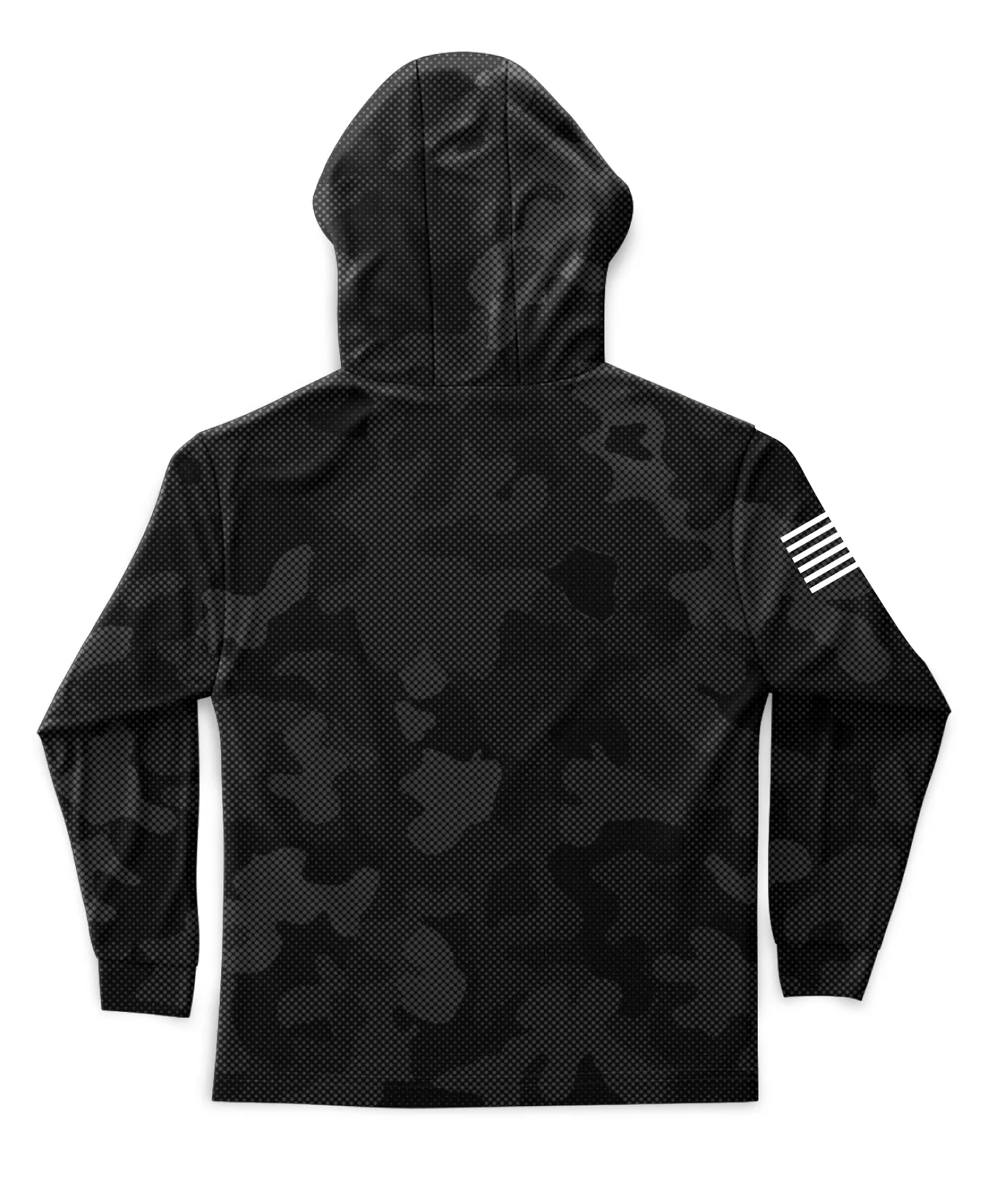 Core Men's Hooded Performance Sweatshirt - Original Camo - Black
