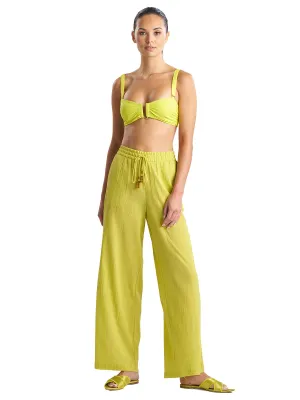 Cotton Gauze Pants With Tassel