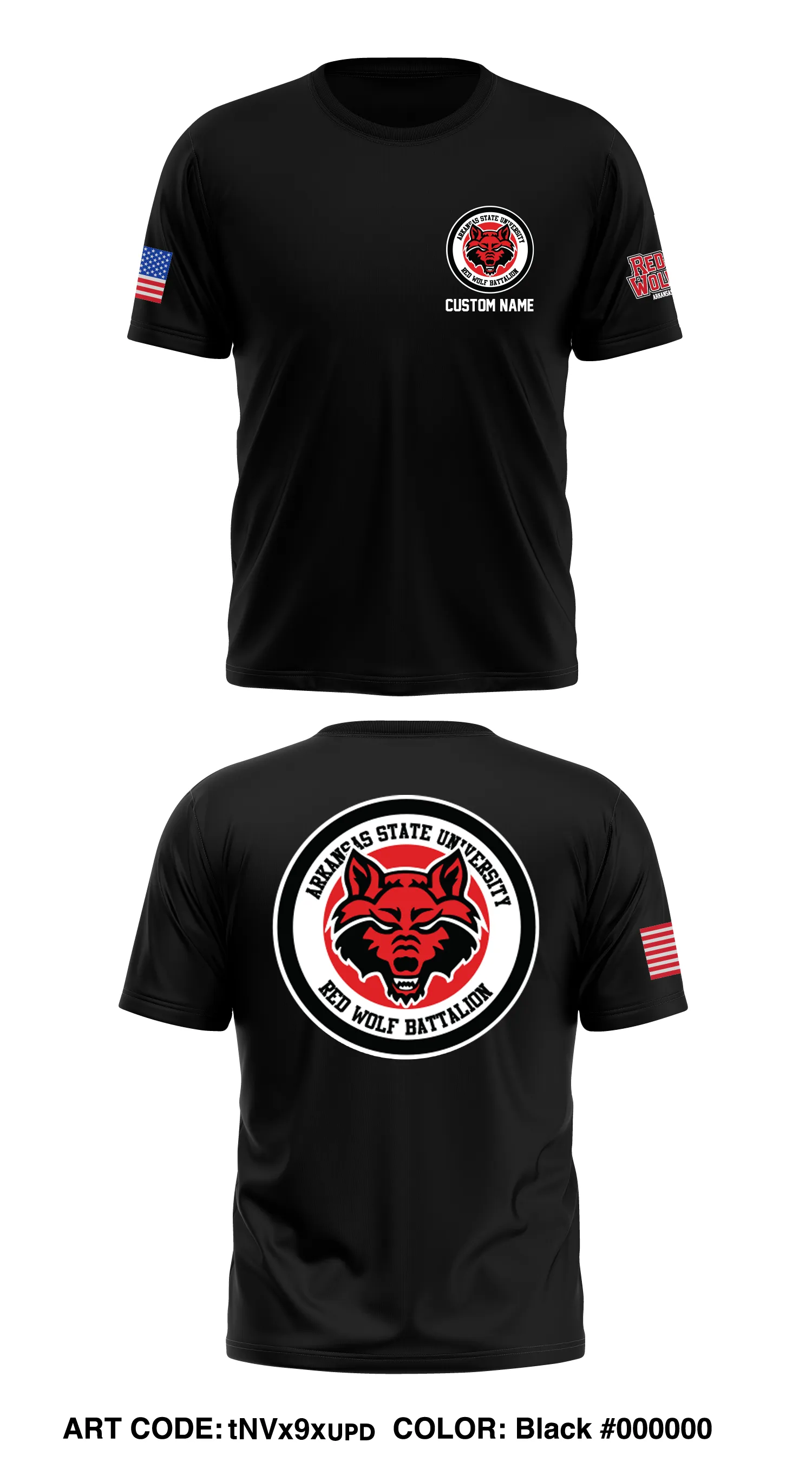 CUSTOM Arkansas State University ROTC Store 1 Core Men's SS Performance Tee - tNVx9xUPD