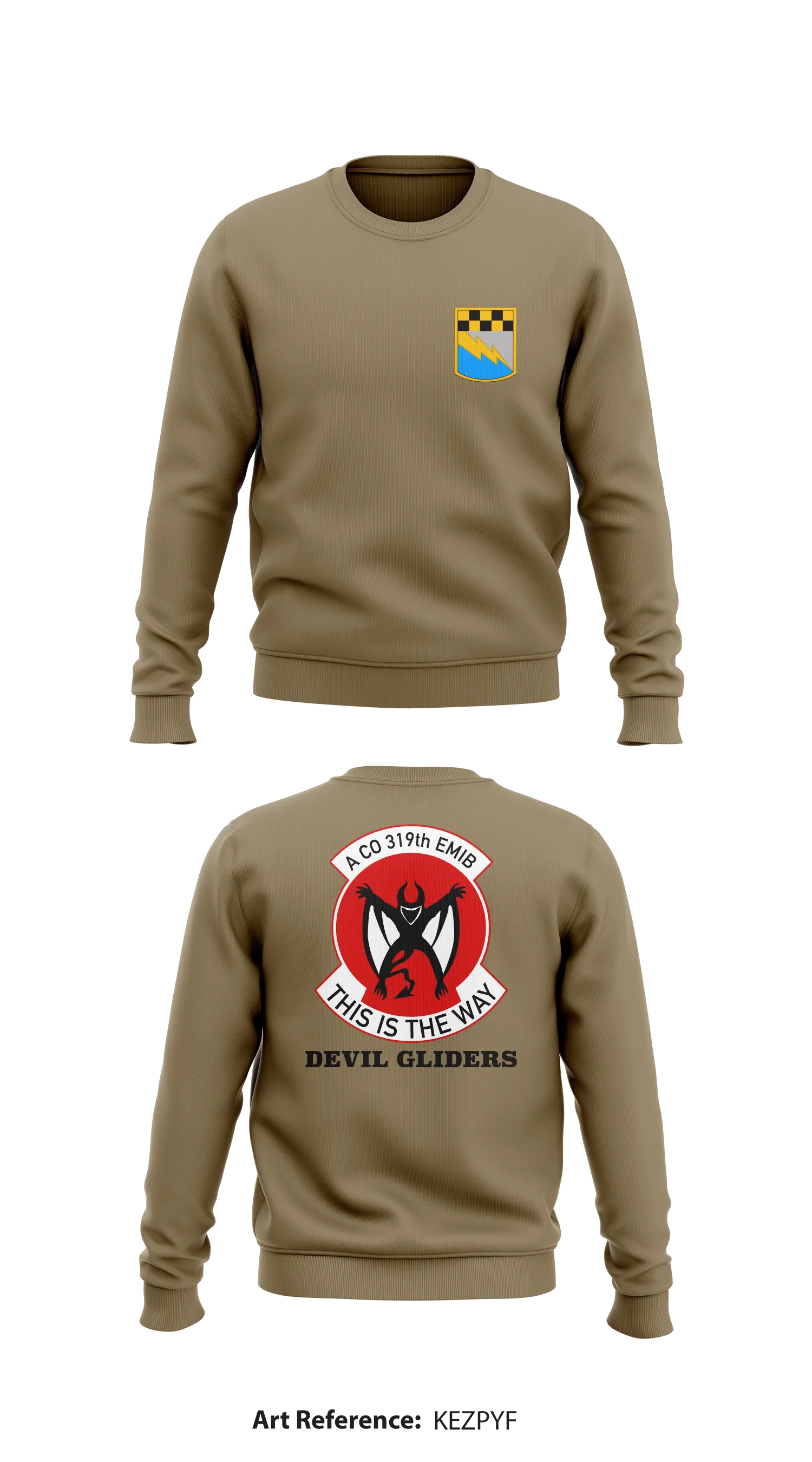 Devil Gliders Store 1 Core Men's Crewneck Performance Sweatshirt - KezpyF