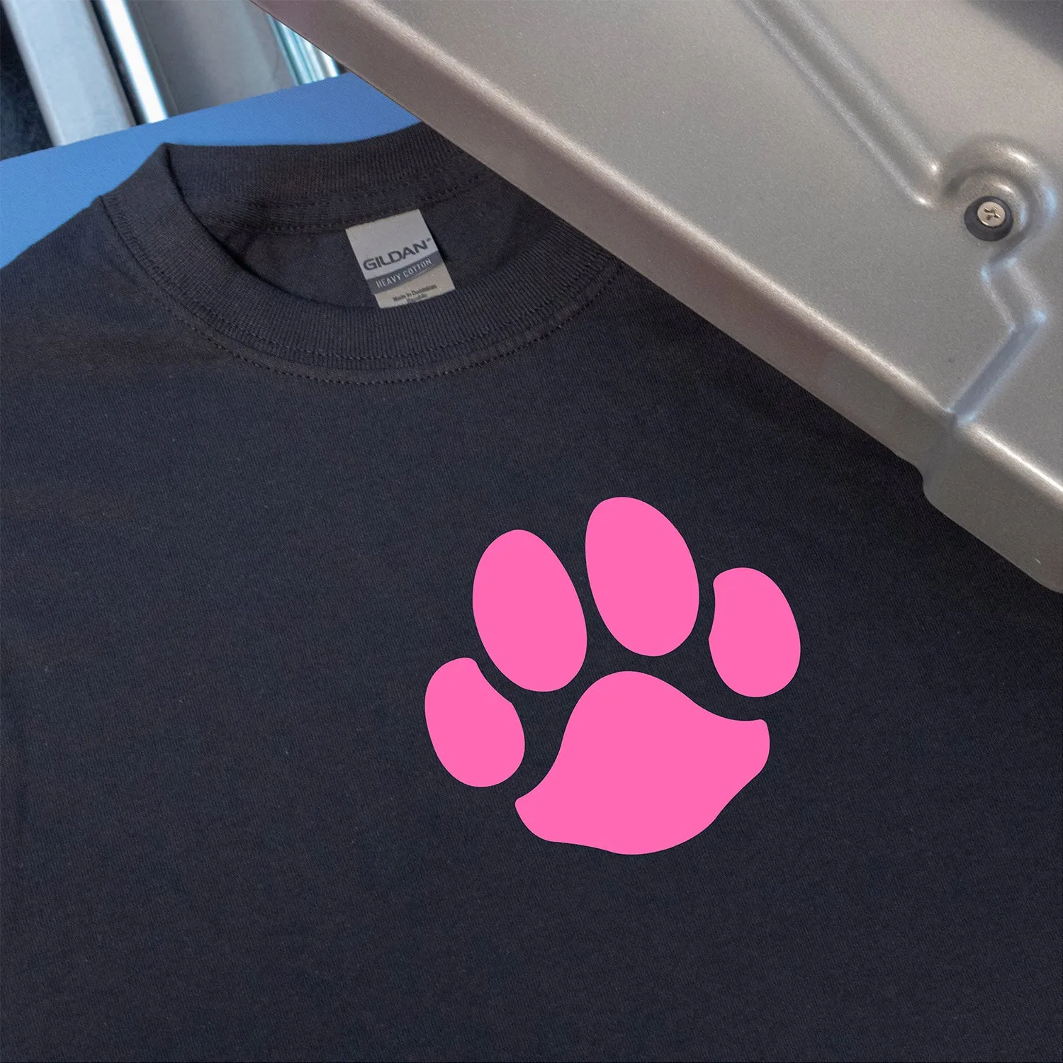 Dog Paw Print Heat Transfer
