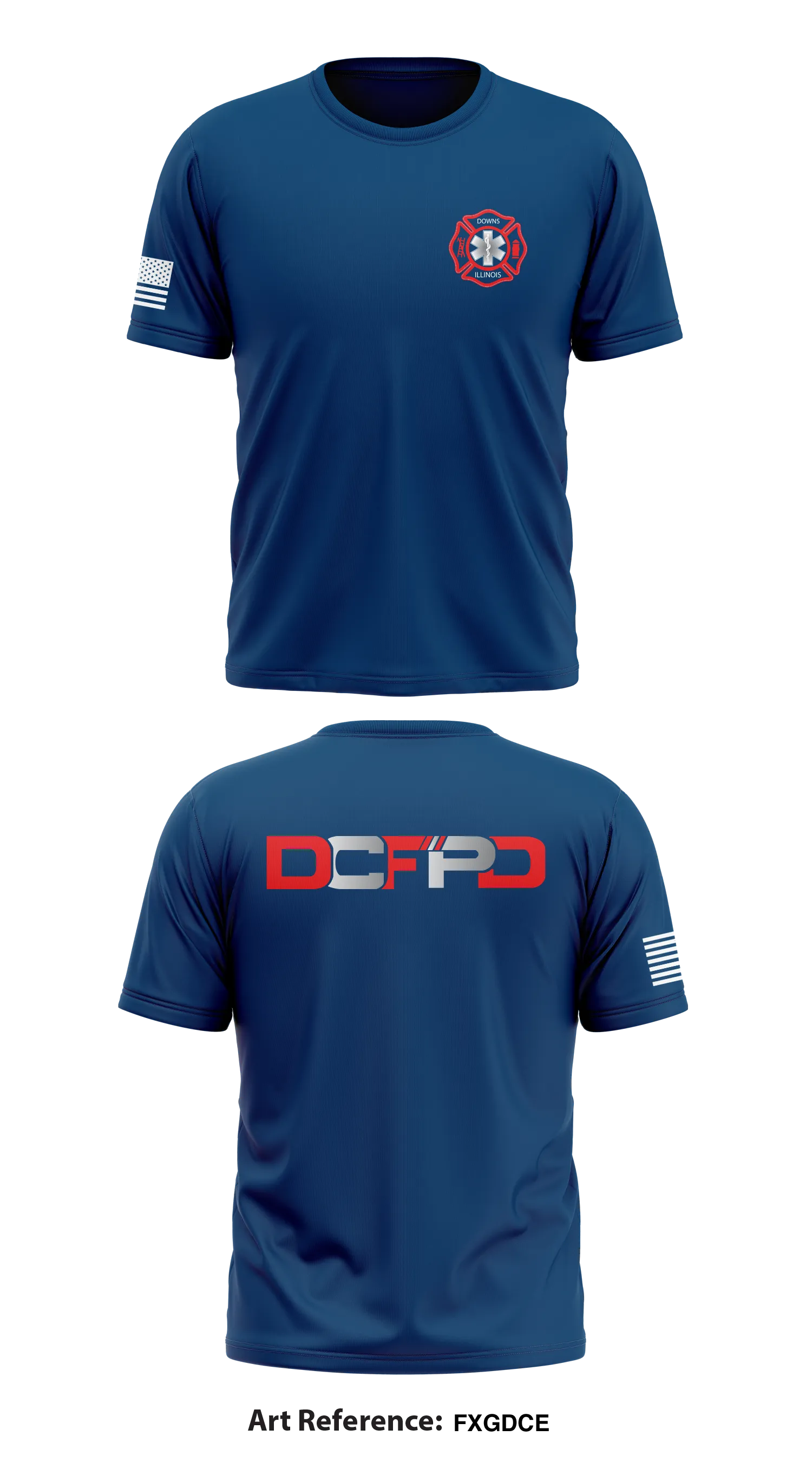 Downs Fire Department Store 1 Core Men's SS Performance Tee - fXGdcE