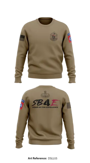Echo Company “Spartans”, 307th AEB Store 1 Core Men's Crewneck Performance Sweatshirt - dSLUj5