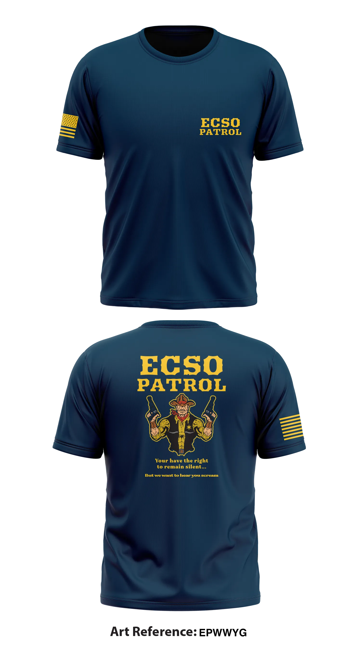 ECSO patrol Store 1 Core Men's SS Performance Tee - EPWWYg