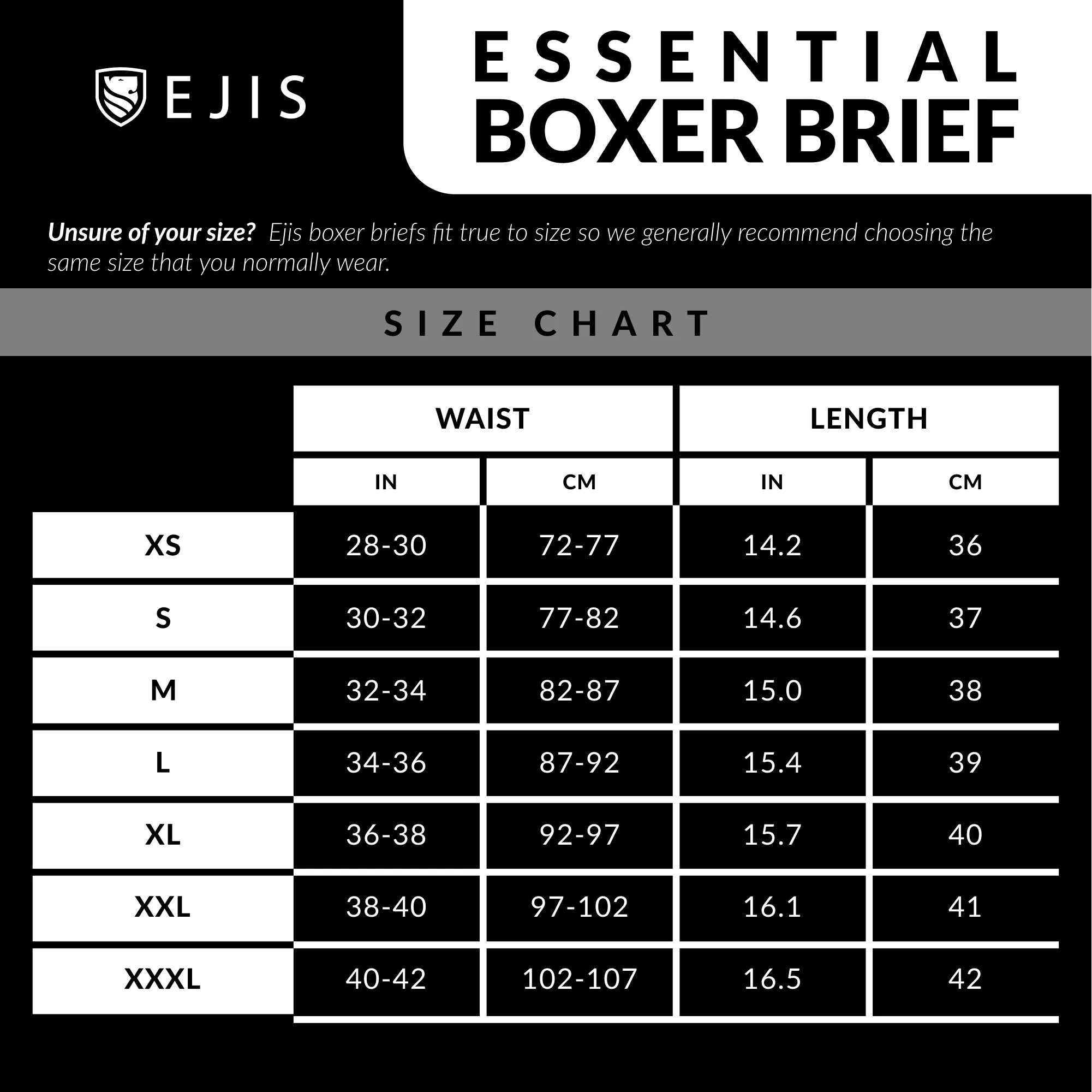 Essential Men's Boxer Briefs Underwear with Fly (1 Pack)