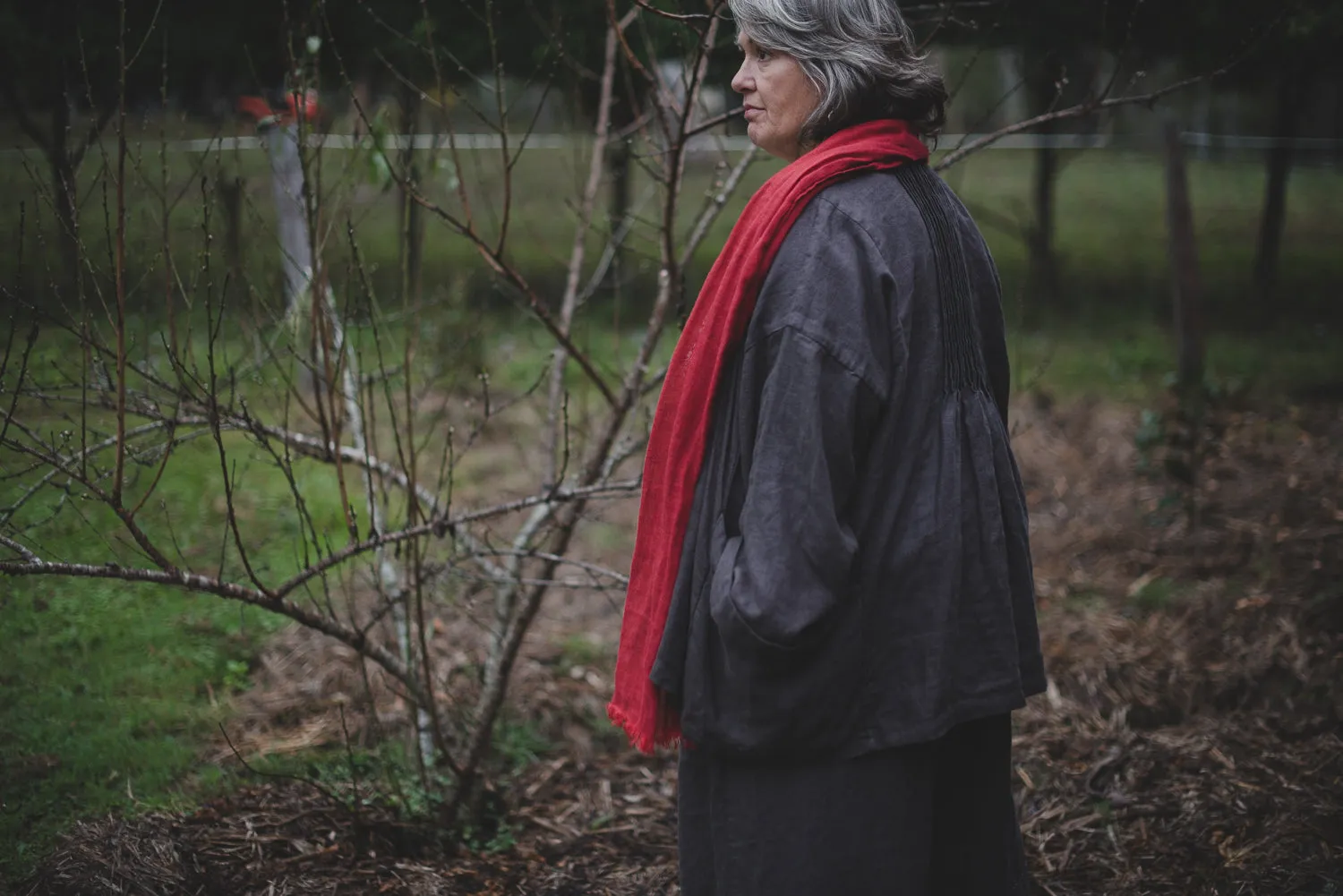 Everyday Linen Coat - midi - made to order
