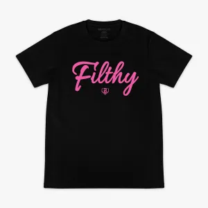 Filthy Tee - Black/Pink
