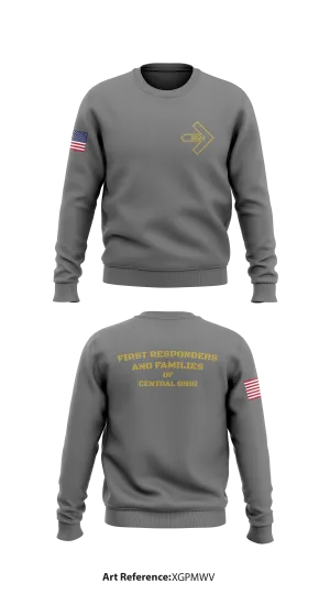 First Responders and Families of Central Ohio Store 1 Core Men's Crewneck Performance Sweatshirt - xgPMwv