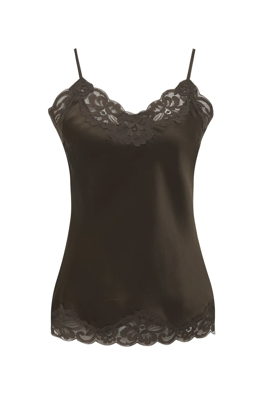 Floral Lace Silk Cami
