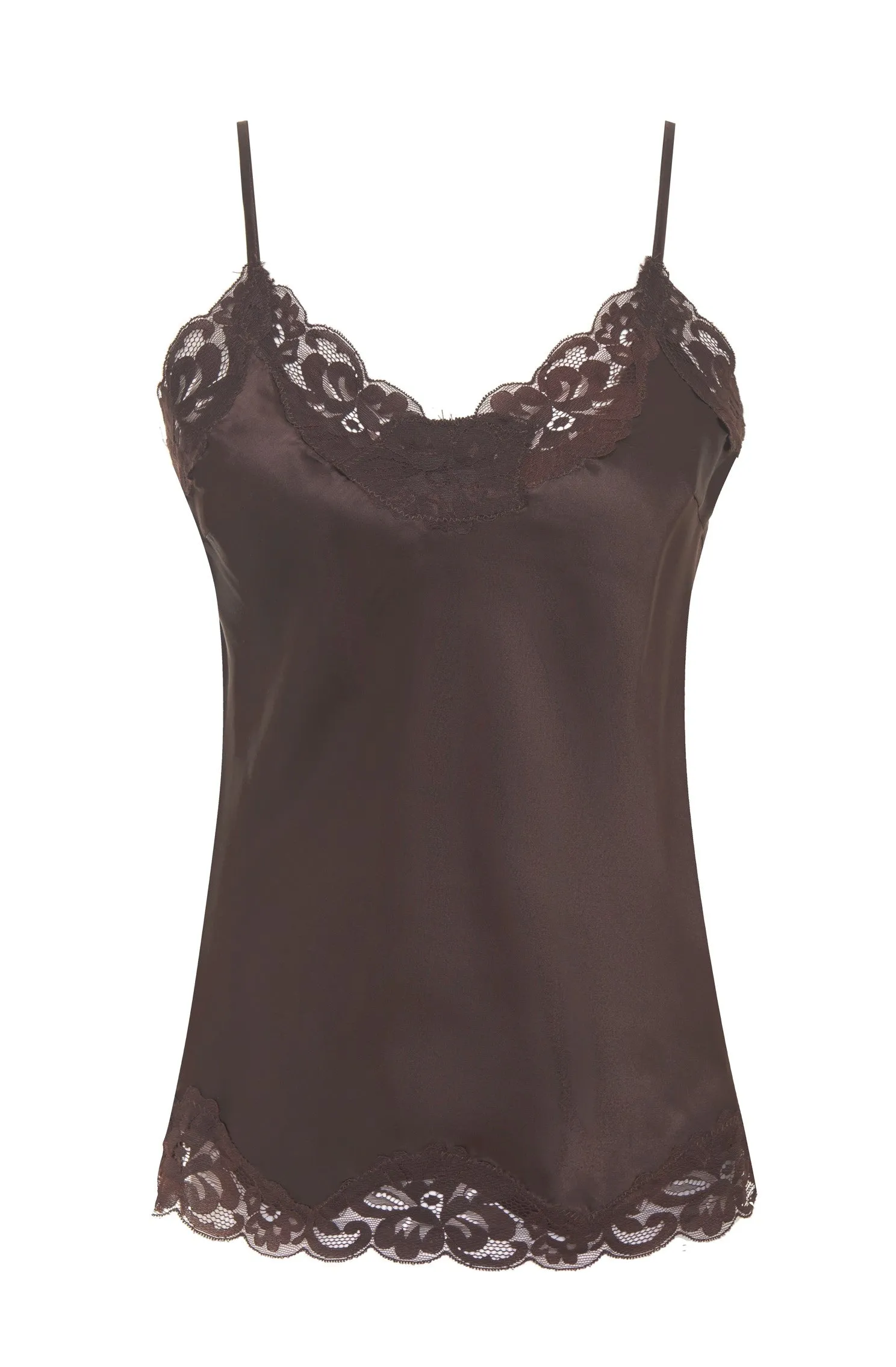 Floral Lace Silk Cami