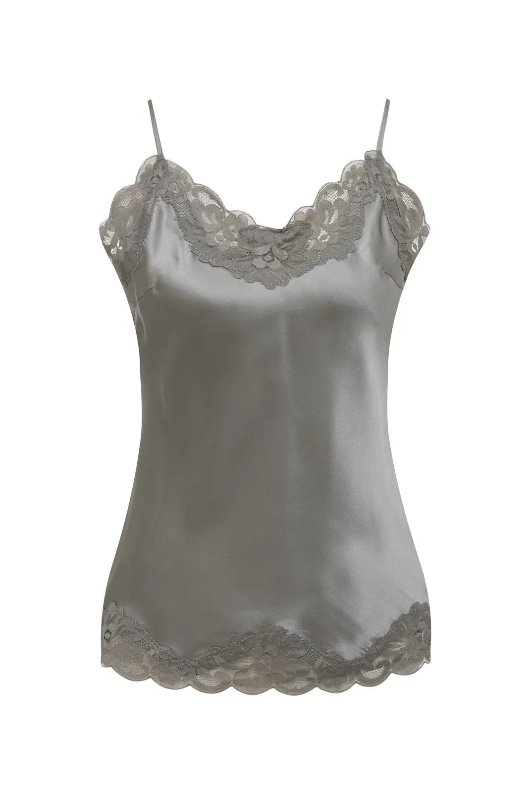 Floral Lace Silk Cami