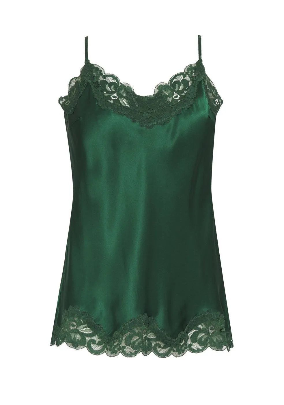 Floral Lace Silk Cami