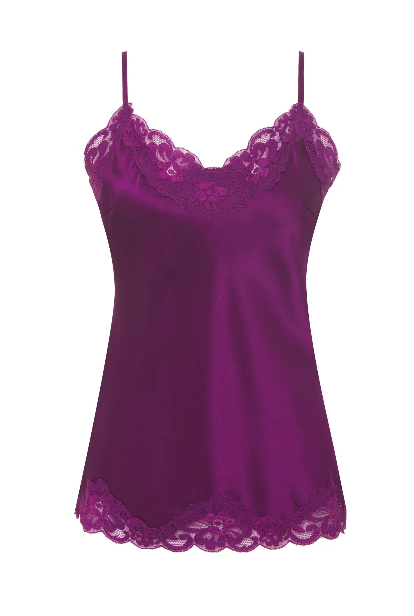 Floral Lace Silk Cami