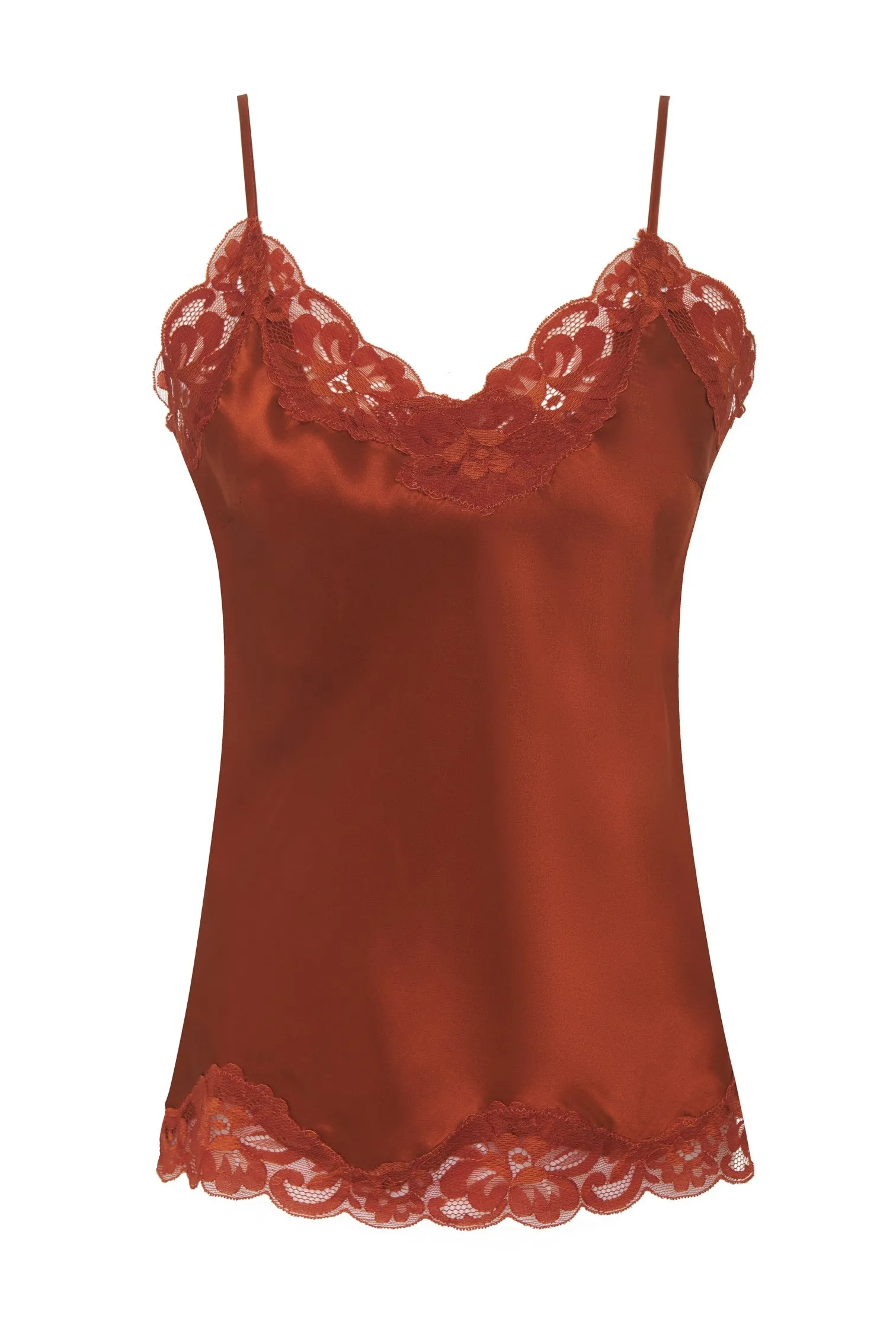 Floral Lace Silk Cami