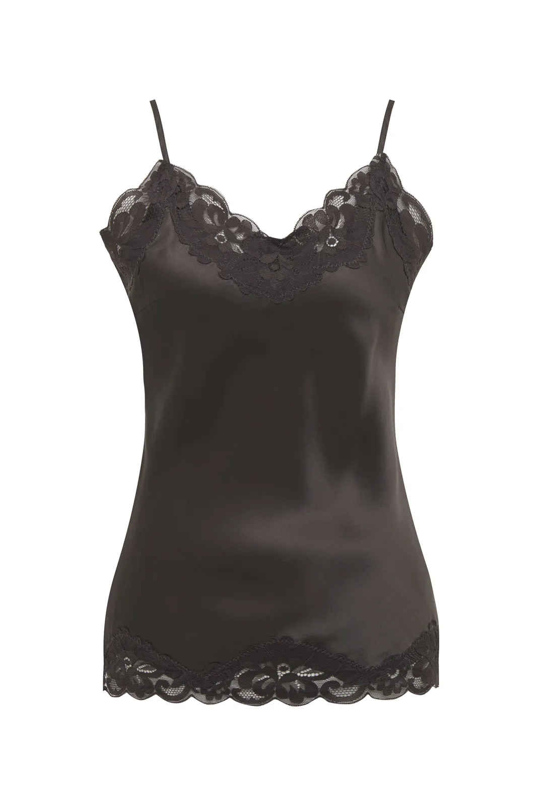 Floral Lace Silk Cami