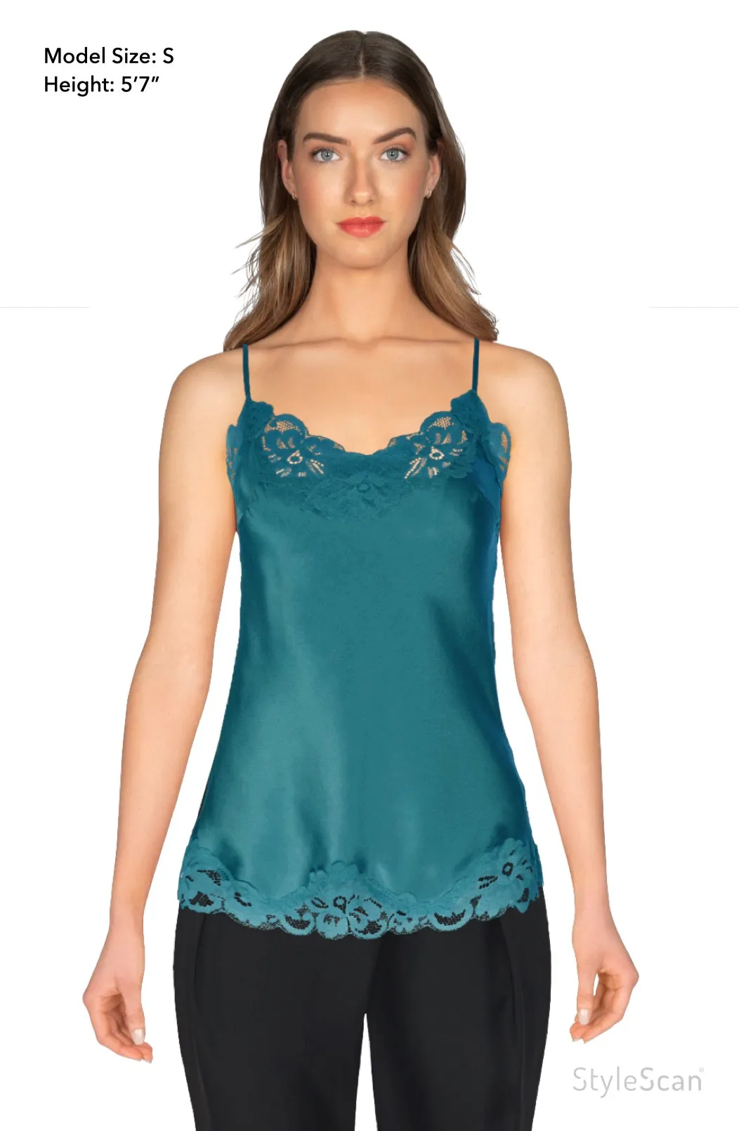 Floral Lace Silk Cami