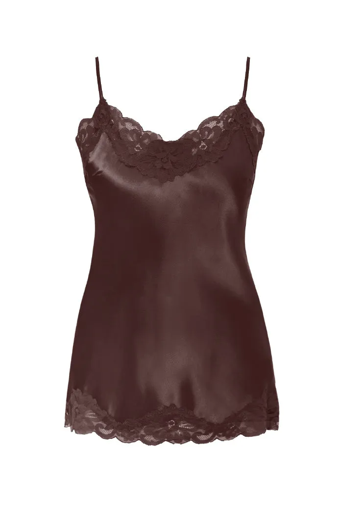 Floral Lace Silk Cami