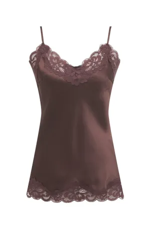Floral Lace Silk Cami