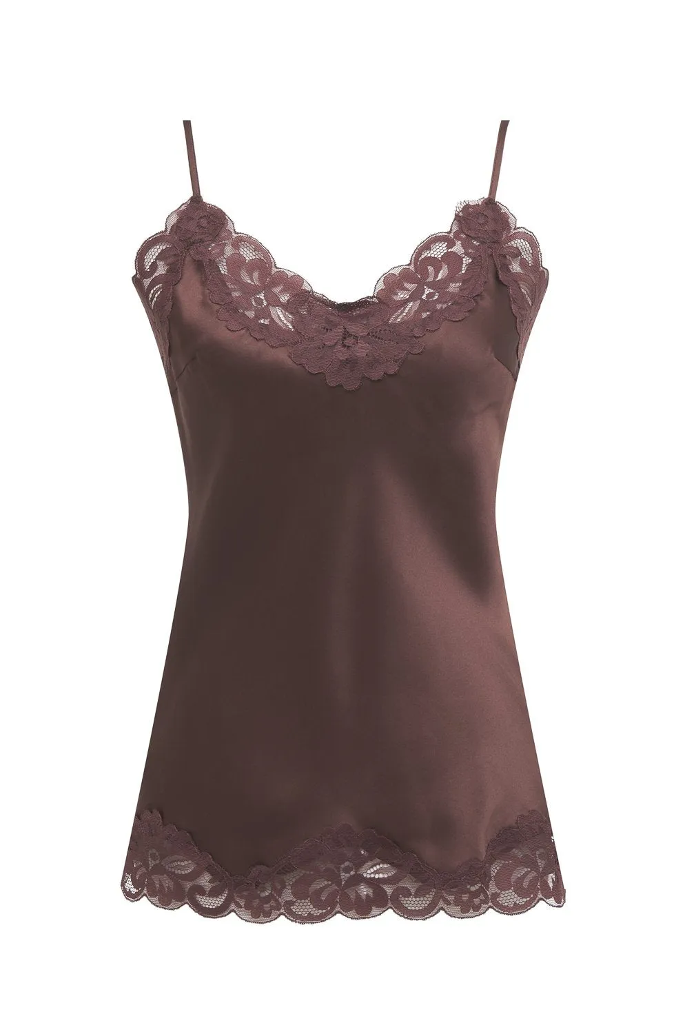 Floral Lace Silk Cami
