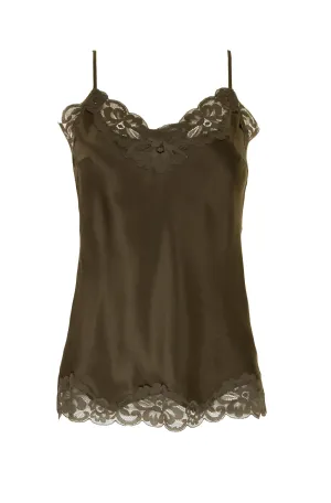 Floral Lace Silk Cami
