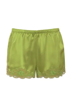 Floral Lace Silk Shorts Palm Springs