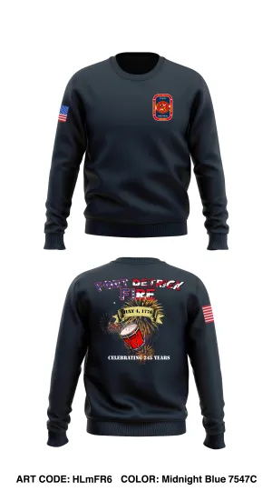 Fort Detrick Fire Department  Store 1 Core Men's Crewneck Performance Sweatshirt - HLmFR6