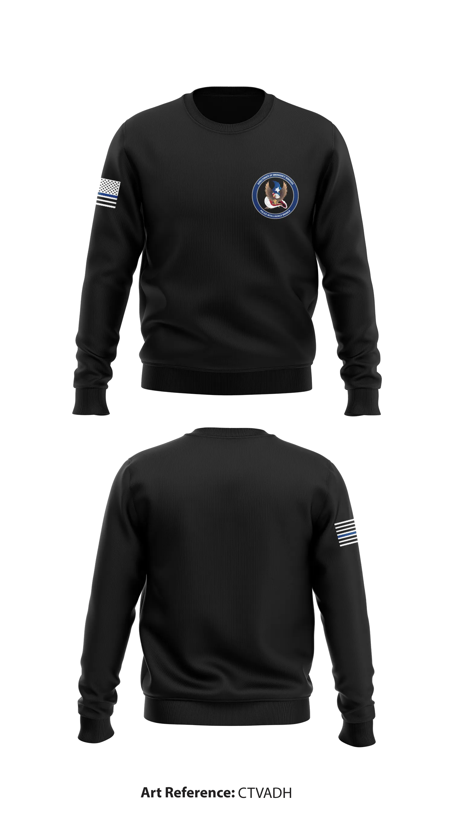 Fort Hood Police Intelligence Branch Store 1 Core Men's Crewneck Performance Sweatshirt - cTvADH