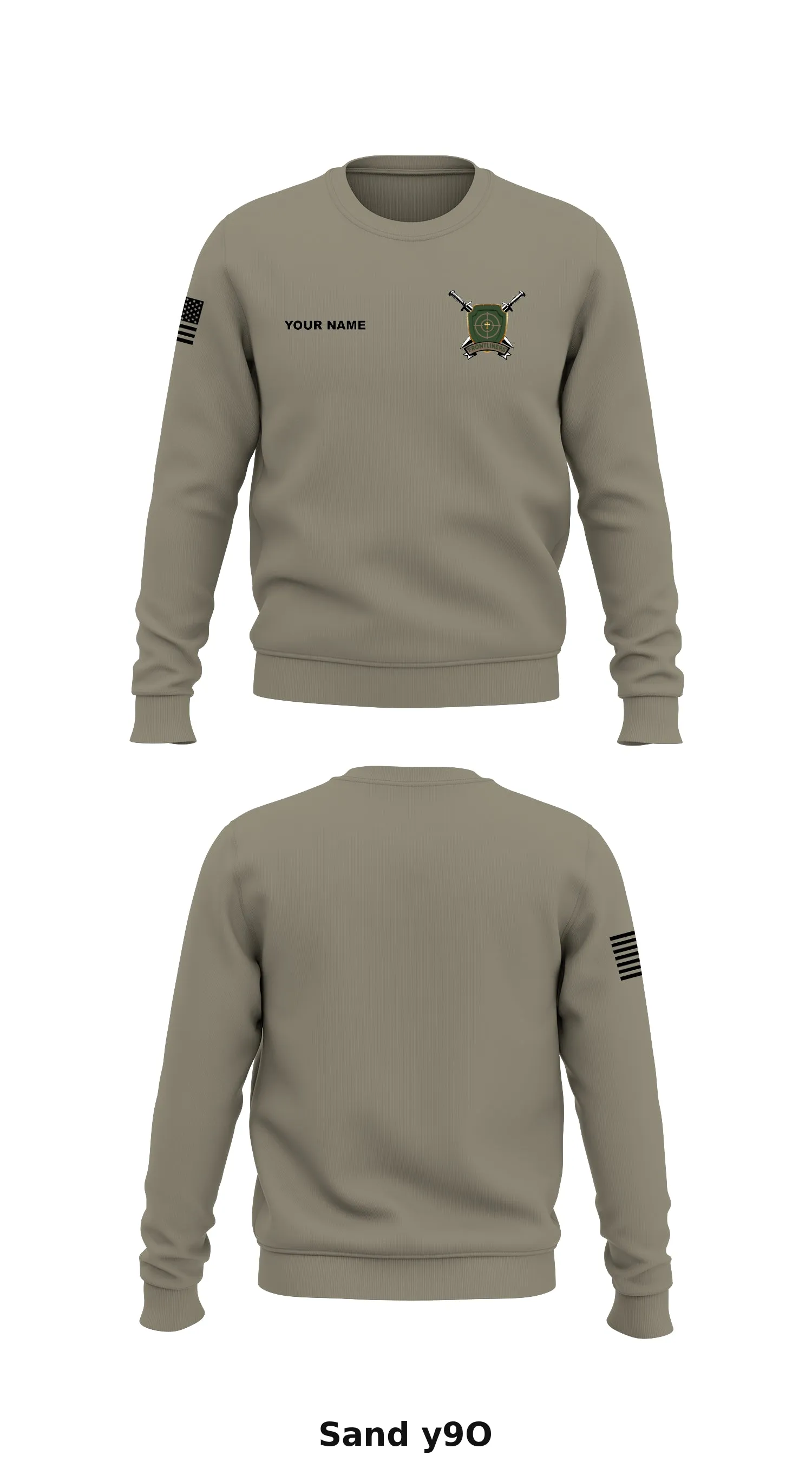 Frontliners  Store 1 Core Men's Crewneck Performance Sweatshirt - y9O