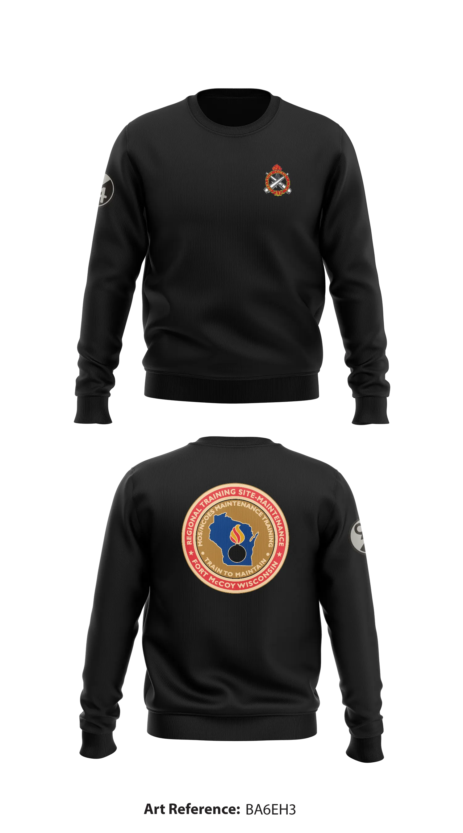 Ft. McCoy RTS-M Store 1 Core Men's Crewneck Performance Sweatshirt - BA6EH3