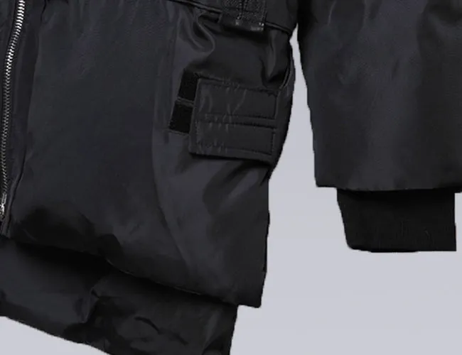 futuristic padded jacket