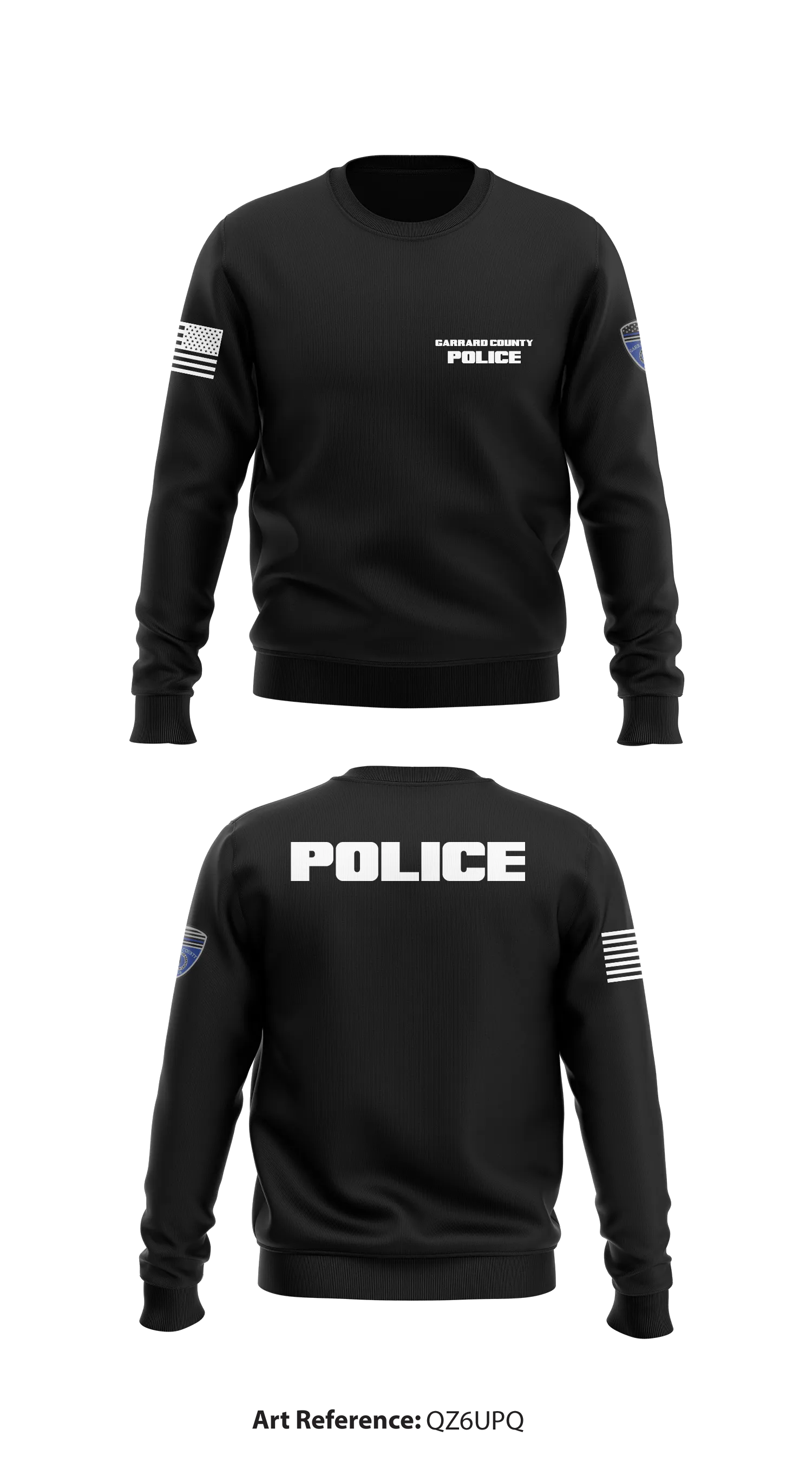 Garrard County Police Department Store 1 Core Men's Crewneck Performance Sweatshirt - qz6UPq