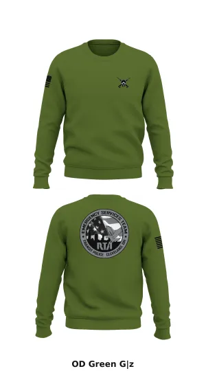 GCRTA Emergency Service Team (EST) Store 1 Core Men's Crewneck Performance Sweatshirt - G|z