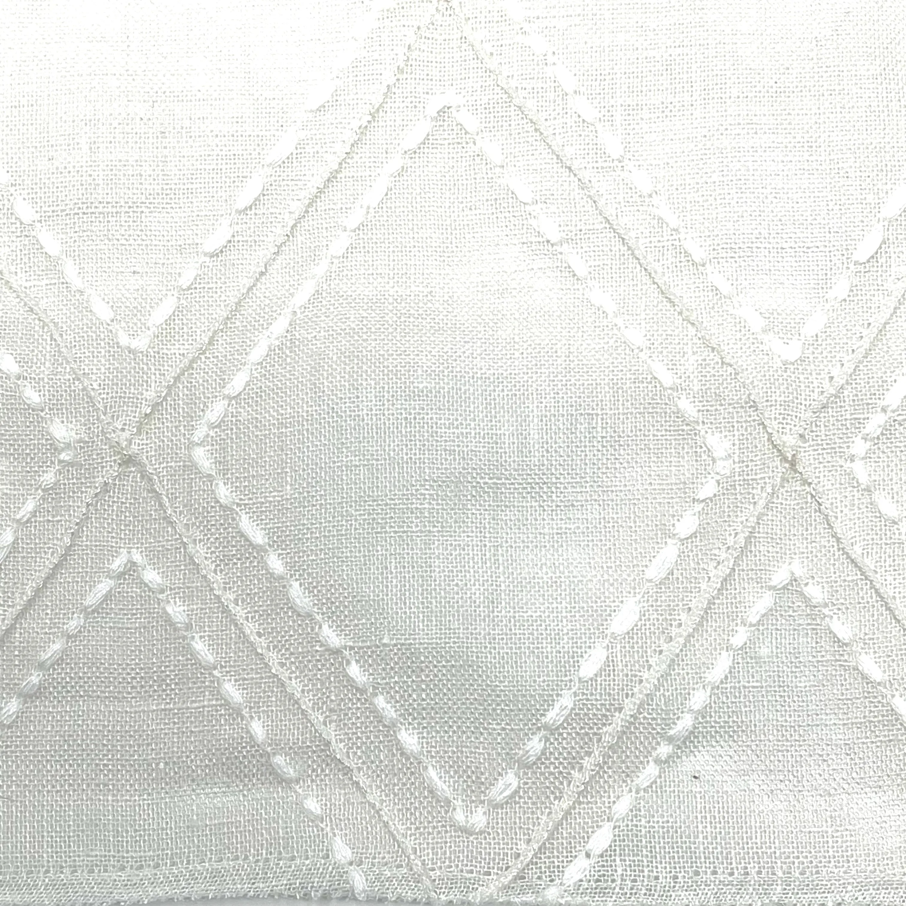 Geometric Blended Linen Fabric By The Yard/CL1078