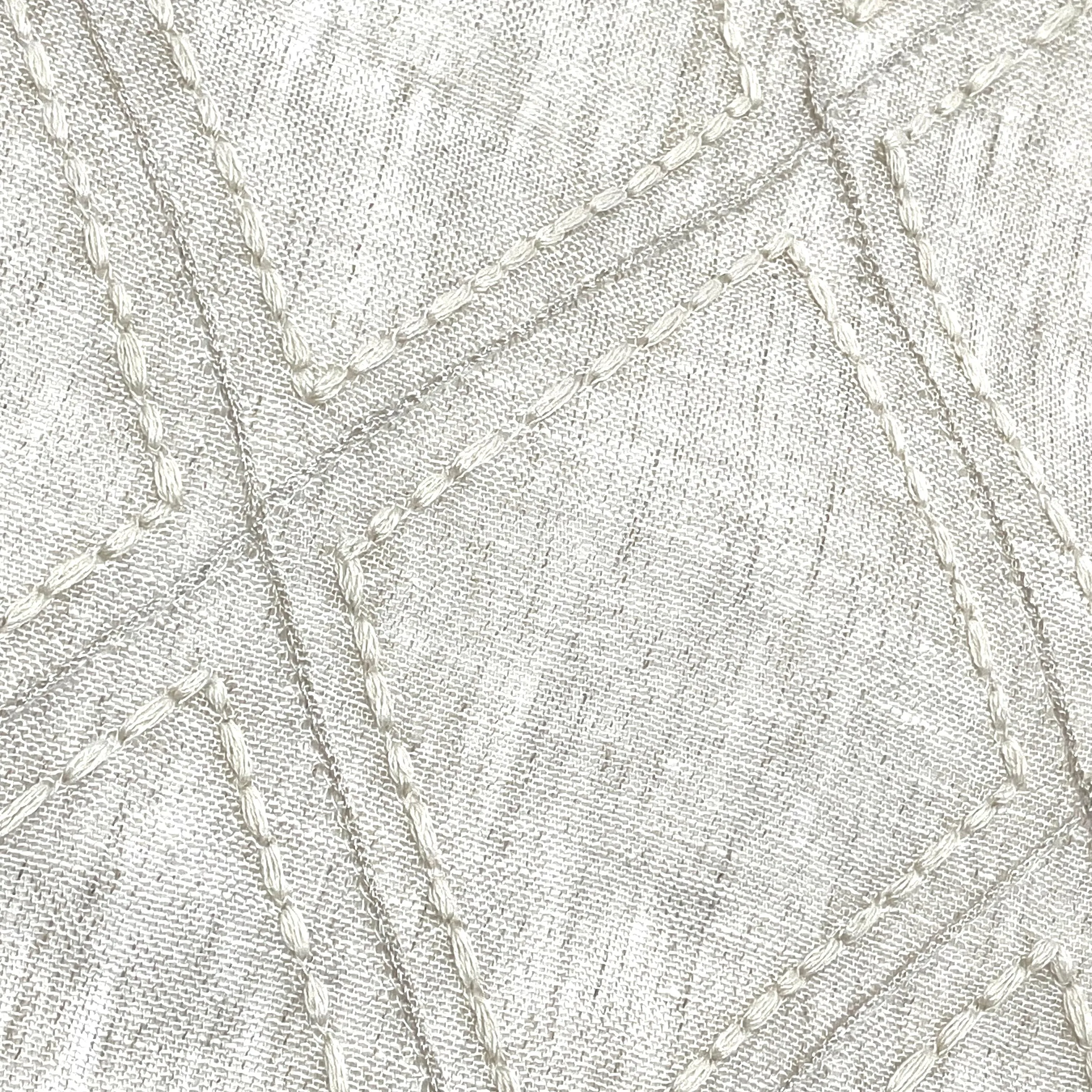 Geometric Blended Linen Fabric By The Yard/CL1078
