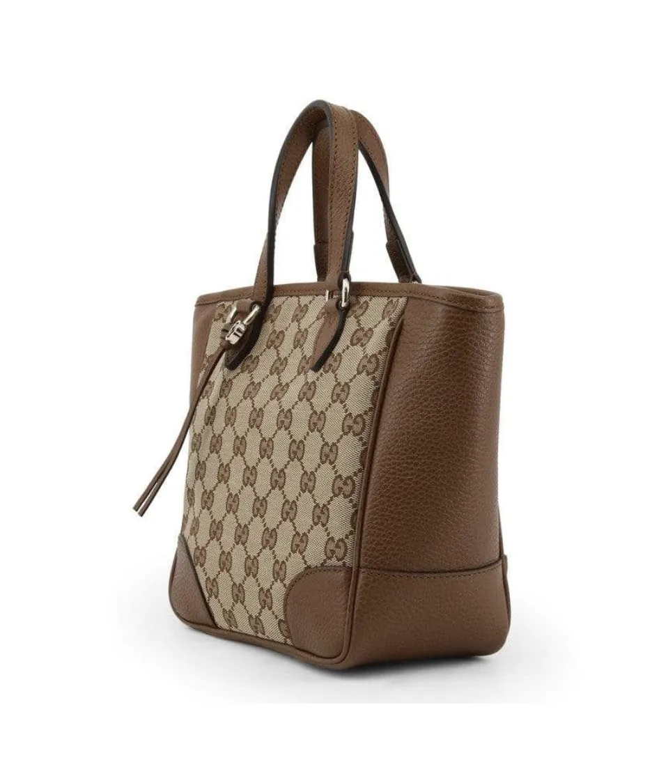 Gucci GG Canvas Small Bree Tote in Brown